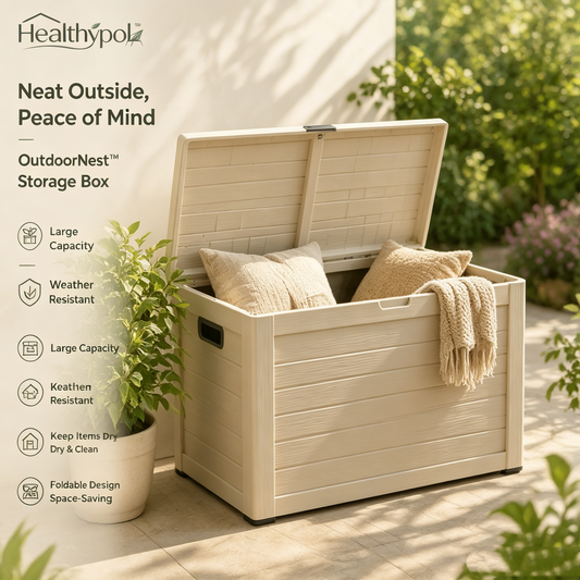 Healthypol™ OutdoorNest™ Folding Patio Storage Box